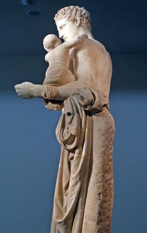 hermes con dioniso scultura del 350-330 a.c di prassitele|Hermes con Dionisos. Praxíteles. Comentario .